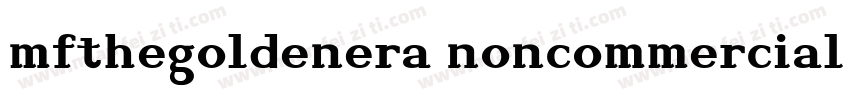 mfthegoldenera noncommercial light字体转换